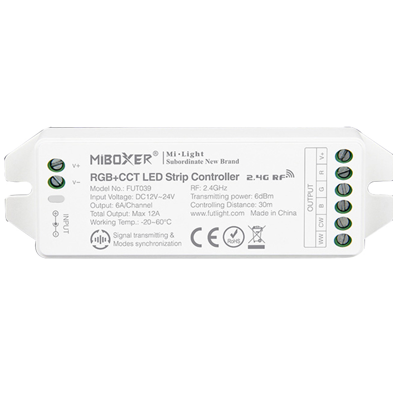 FUTD02 DMX512 RGB+CCT Strip Controller ( Replaced By FUT039UP) FUTD02 DMX512 RGB+CCT Strip Controller ( Replaced By FUT039UP)